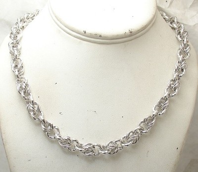 18'' Anker gedreht Kreis Kette Halskette anlaufgeschützt Echt 925 Sterling Silber