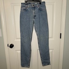 VTG Levi's 550 Relaxed Fit Tapered Leg Jeans Women's Size 9L Light Wash Red Tag