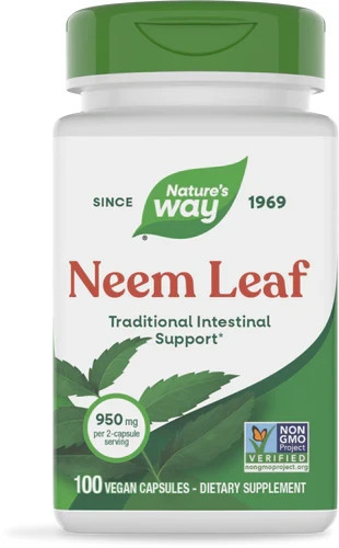 Nature's Way Neem Leaf 950Mg, 100 Vegan Capsules - Image 3
