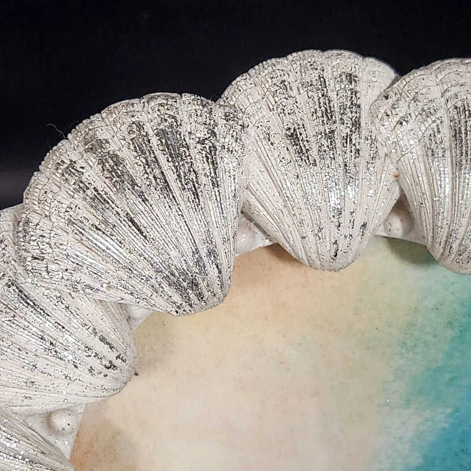 Marco de fotos conchas marinas marco redondo Foto 2 de 4