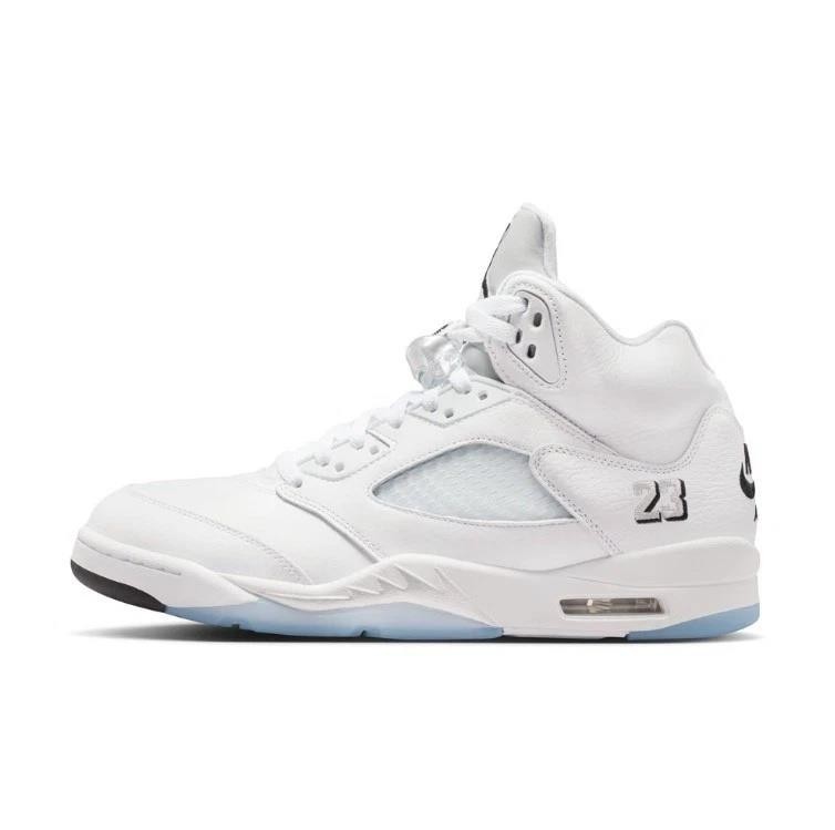 Jordan 5 Retro White Metallic (2026) Men's HQ7978-103 & GS HQ7980-103 New