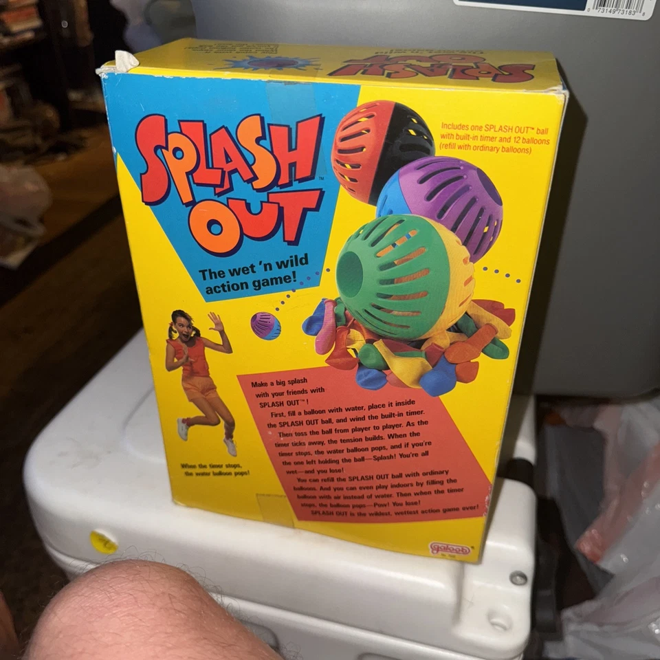 Splash Out Water Balloon Game 1994 Galoob Complete With Box NO BALLOONS SEE PICS - Изображение 3 из 3