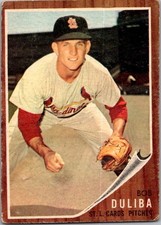 1962 Topps #149 Bob Duliba St. Louis Cardinals