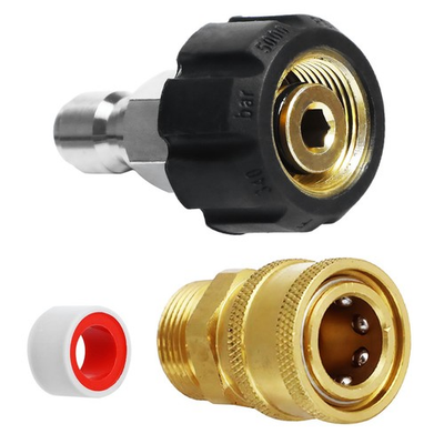 #ad #ad Pressure Washer Quick Connect Hose Fitting Adapter Kit 3 8quot; Inch x M2215mm $19.72