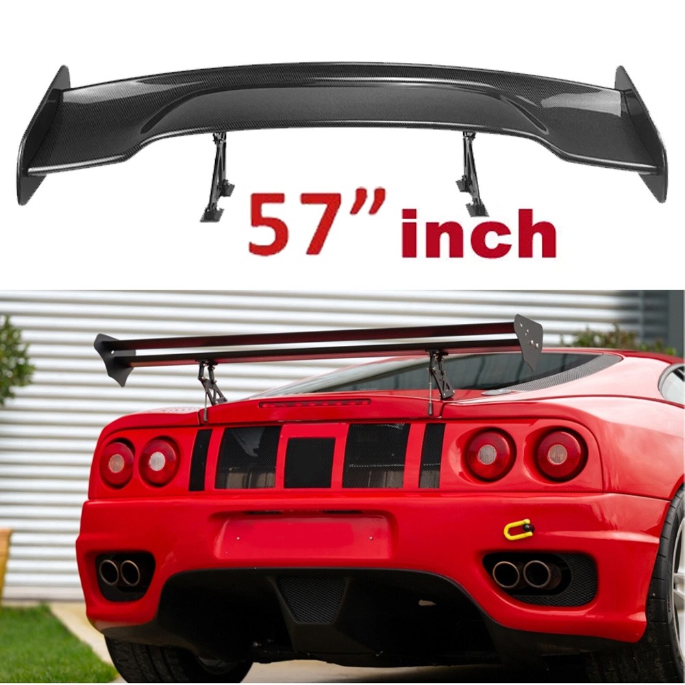 For Ferrari 360 Modena 57"GT Rear Trunk Spoiler Wing Carbon Fiber Color Upper
