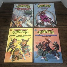 Vtg 1988 Teenage Mutant Ninja Turtles Coloring Book Lot of 4 - Unmarked - READ