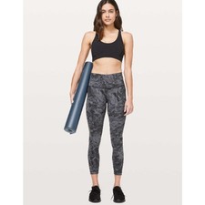Lululemon Wunder Under High Rise Luxtreme Leggings 20 Marble Wash Titanium