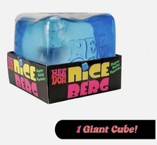 NeeDoh Nice Berg Blue XL Giant Niceberg Solid Squish Cube Ice Block - IN HAND