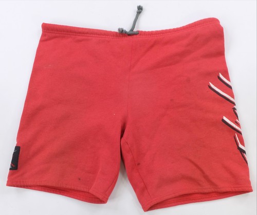 Air Jordan, Rare Vintage NIKE Air Jordan Flight Graphic Drawstring Sweat Shorts 80s Red SZ L