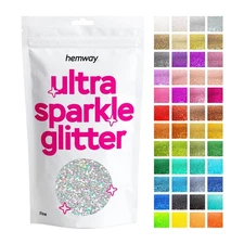Hemway Ultra Sparkle Glitter Nail Face Body Eye Shadow FINE 1/64" 0.015" 0.4mm