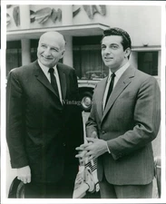 1962 Frankie Vaughn Major Riddle English Singer Pop 8X10 Historic Vintage Photo