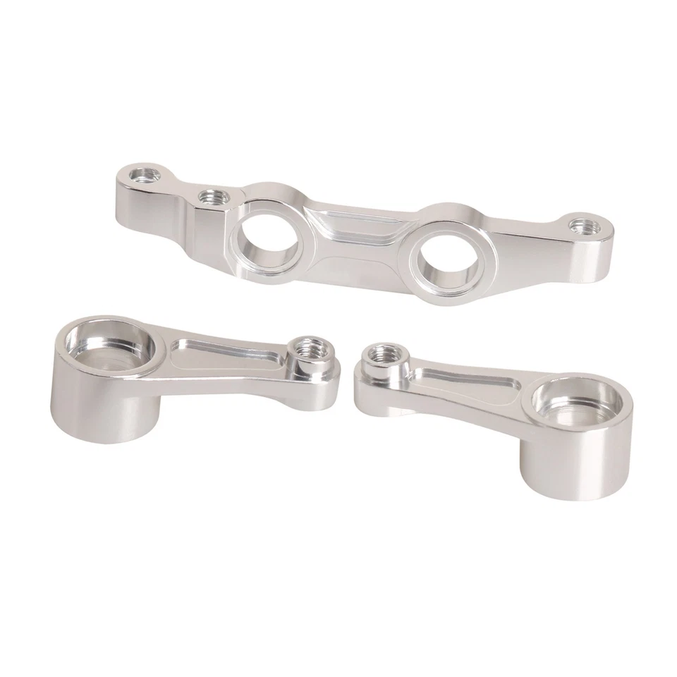 LCX RC Truck Front Steering Arm Set Bridge for Tamiya Hornet EVO Grasshopper - Image 3 of 4