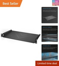 Vented Cantilever 1U Universal Rack Shelf, 10" Deep, for 19  Equipment Racks....