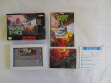 Thunder Spirits (SNES) Super Nintendo CIB Complete + Poster 1992 Seika RARE