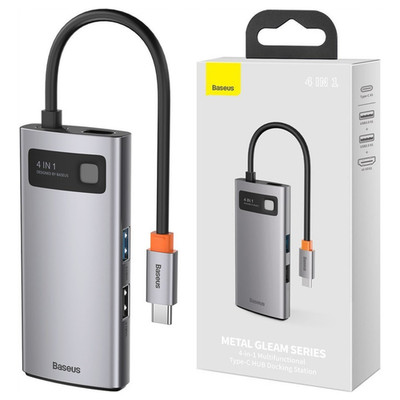 BASEUS 4IN1 HUB FÜR LAPTOP USB-C HDMI 3.0 2.0 PD TELEFONADAPTER