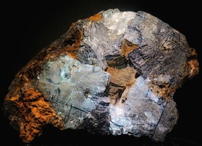 32lb Museum Galena  UV Cerussite Anglesite Barite Limonite + Vugs Palmer Mine MO