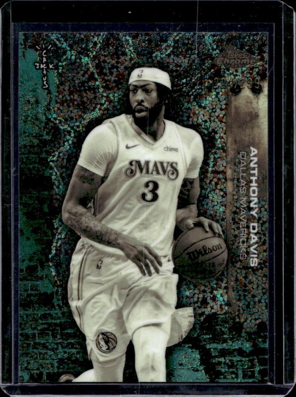 2025-26 Topps Chrome x Cactus Jack Anthony Davis Teal Speckle Refractor #/299