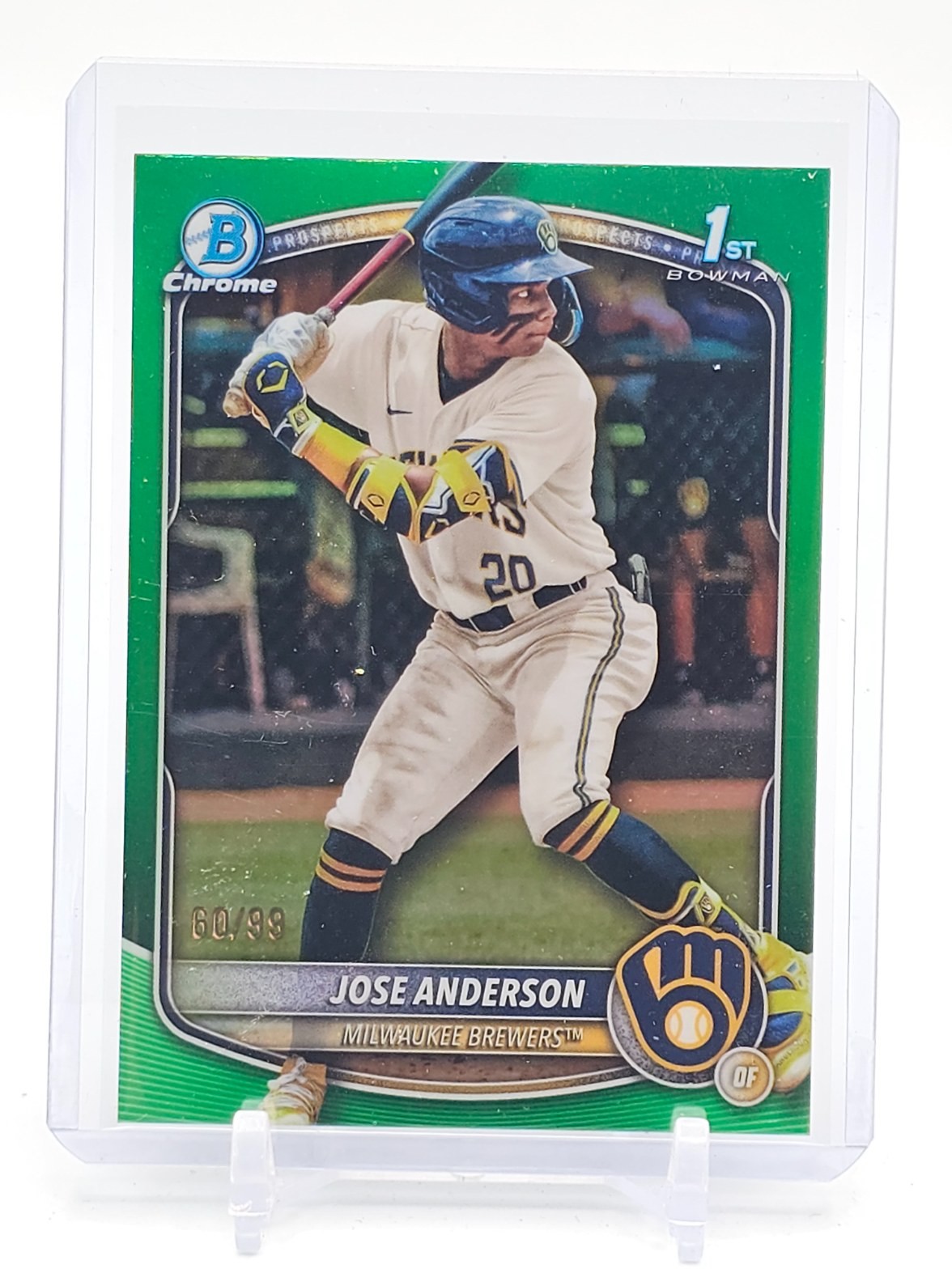 JOSE ANDERSON 2025 BOWMAN CHROME PROSPECTS GREEN 1ST ROOKIE /99 #BCP-193 Q0208