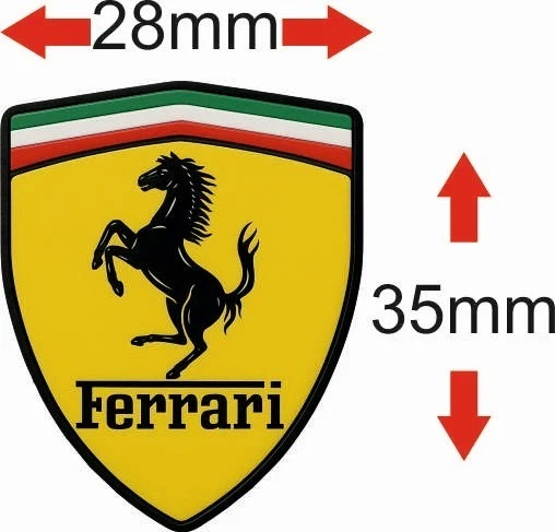 Ferrari Aufkleber 8 X Sticker Logo Tuning Wasser Dicht Wärme Schutz Wetterfest - Bild 2 von 4