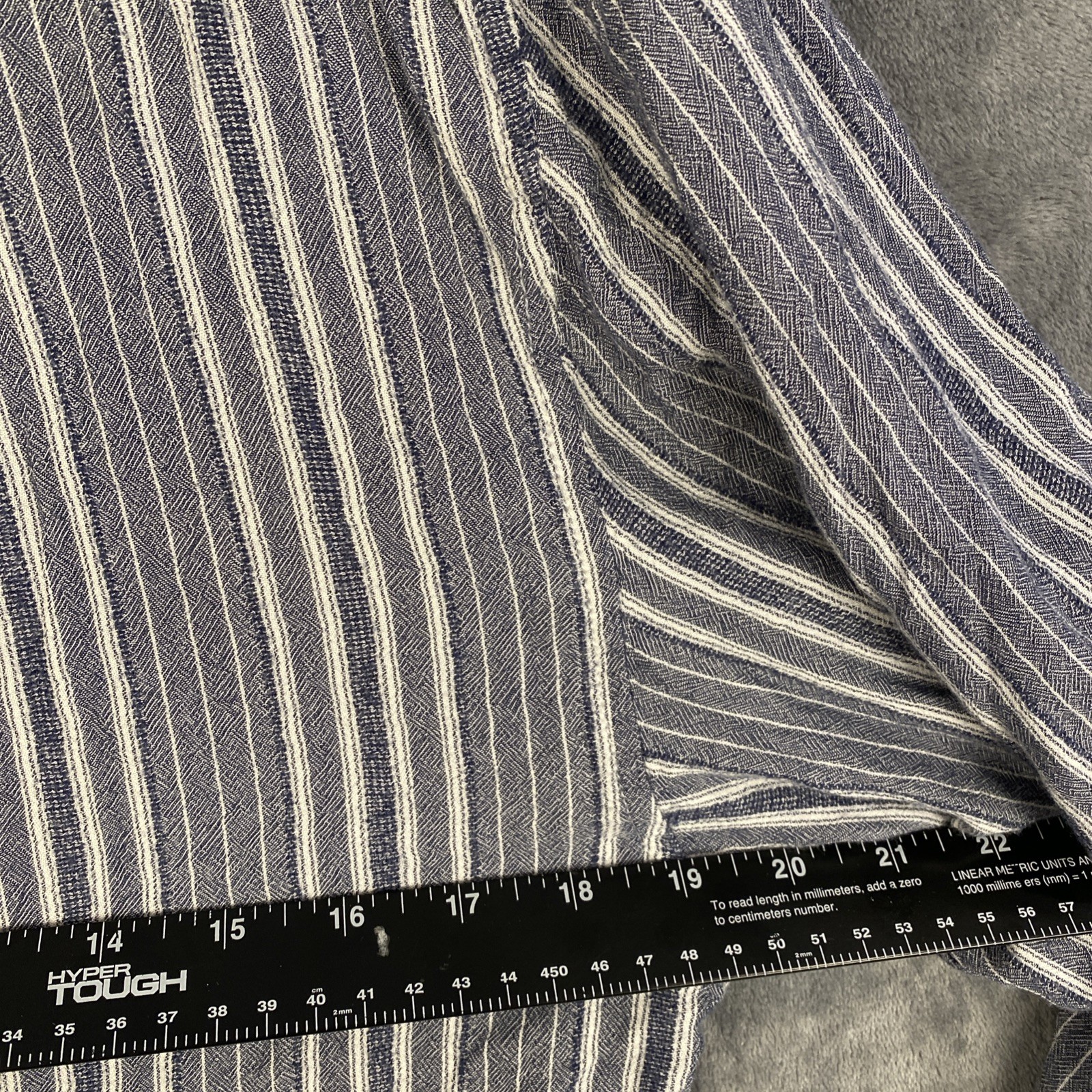 American Eagle Gray Button Blouse Medium Beach Ca… - image 4