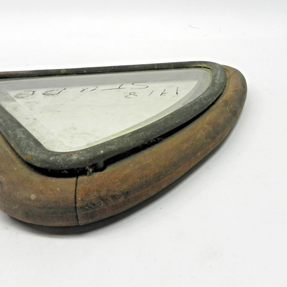 1918 STUDEBAKER SIDE WINDOW BRASS WOOD BEZELED GLASS IN GREAT CONDITION VINTAGE - Image 3 of 4