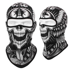 Motorcycle Game Balaclava Hood Ghost Skull Full Face Cover CS Halloween Mask US