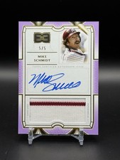 2024 Topps Definitive Collection Mike Schmidt 1/5 Auto Relic Purple Phillies