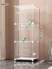 Large Parrot Bird Cage for Budgie Cockatiel Finch Canary Home Indoor Pet Aviary