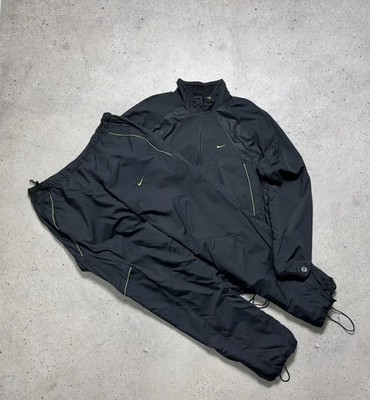 00s NIKE SHOX アノラック ナイロンジャケット Nike Shox Vintage Black Nylon Track Suit Jacket & Pants Dril | eBay