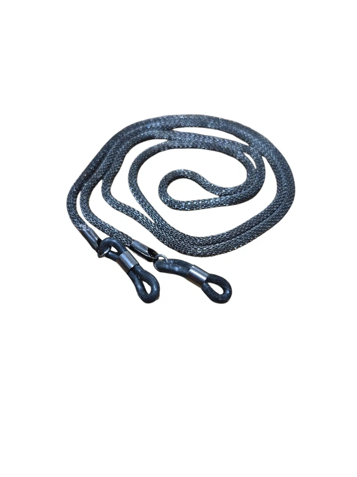 Vintage Woven Mesh Eyeglass Holder Lanyard Rose Gold 30" - Image 2 of 2