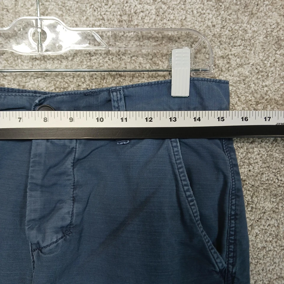 Pantalones Cortos William Rast Para Hombre 29 Azul Clásico Chino Informal Verano Algodón Ligero Foto 3 de 4