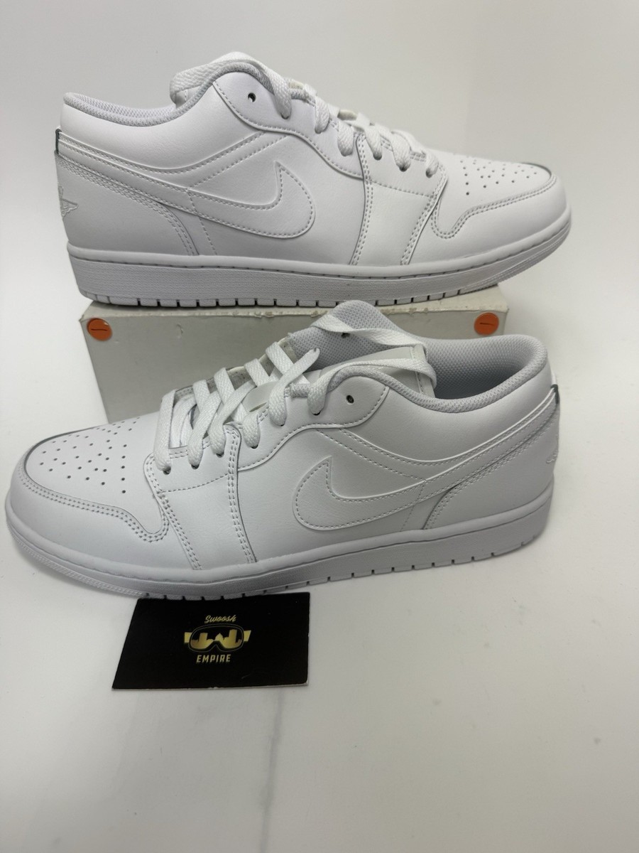 Nike Air Jordan 1 Men's Size 11 Low Triple White 553558-136 | eBay