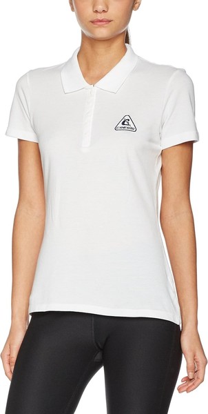 Cressi Polo Damen, Poloshirt, Fitnesstop, Sport T-Shirt, Weiß, L (46/48)-image