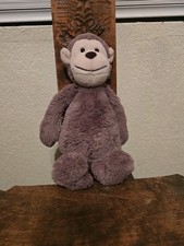 Jellycat Bashful Monkey Medium Plush Toy 12" 31cm NWT Retired Rare Brown