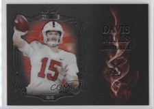 2021 Wild Card MATTE Smoking Guns Red 30/75 Davis Mills #MSG-9 Rookie RC 11pj. rookie card picture