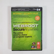 Webroot Software Secure Anywhere Internet Security Plus 2013 for PC / Mac - NEW