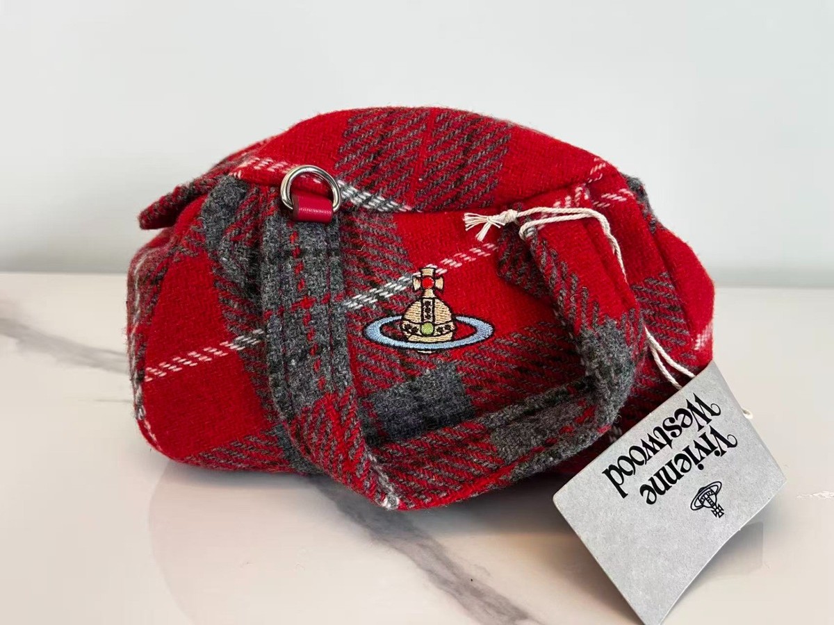 Vivienne Westwood Red Tartan Check Mini Shoulder Handbag Outlet | eBay