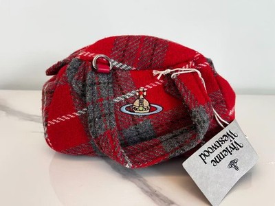 Vivienne Westwood Red Tartan Check Mini Shoulder Handbag Outlet | eBay