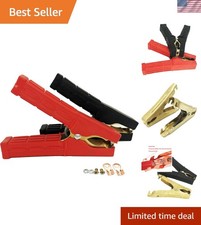 Crocodile Clamp Pure Copper 100A/800A/1500A Car Battery Charger Clamps Power ...