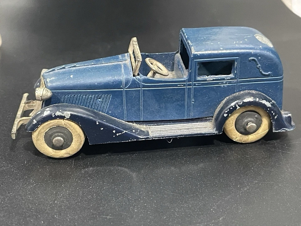 1930's Tootsie Toy 5 Wheel Graham Page Sudan Blue Convertible 0516 Antique - Image 2 of 4