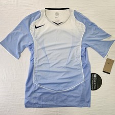 New Nike Total 90 Dri-Fit Soccer Jersey White Blue HV1178-468 Men s Size Small