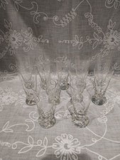 12 Champagne Flute Glasses Crystal Foot Ball Daum Style...