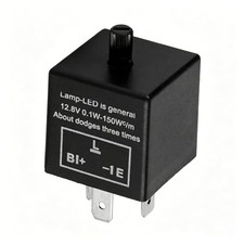 12V 3 Pin Adjustable LED Flasher Relay for Turn Signal Indicator, Fix