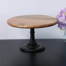 Rustic Solid Cake Pedestal Dessert Display Holder Plate Wedding
