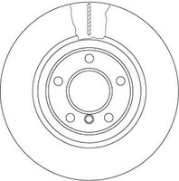 2 X Bremsscheibe TRW DF6616S FüR BMW 5Er 5Er Touring