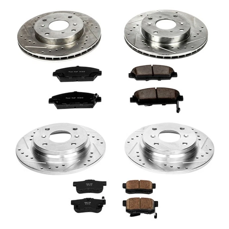 PowerStop K1034 Brake Kit For Honda Prelude 1992-1996 Front Rear - Imagem 2 de 4
