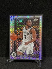 2025-26 TOPPS CHROME BASKETBALL X-FACTOR REFRACTOR CAM THOMAS NETS #85