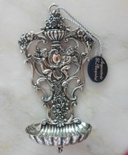2 Putti Rosenbouquet 800er Silber Jugendstil Weihwassergef&auml;&szlig; Silber