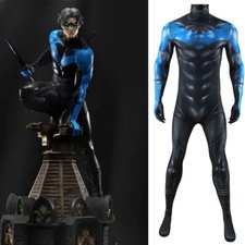 Nightwing Cos Jumpsuit Superhero Cosplay Bodysuit Costume Adult Kids Halloween