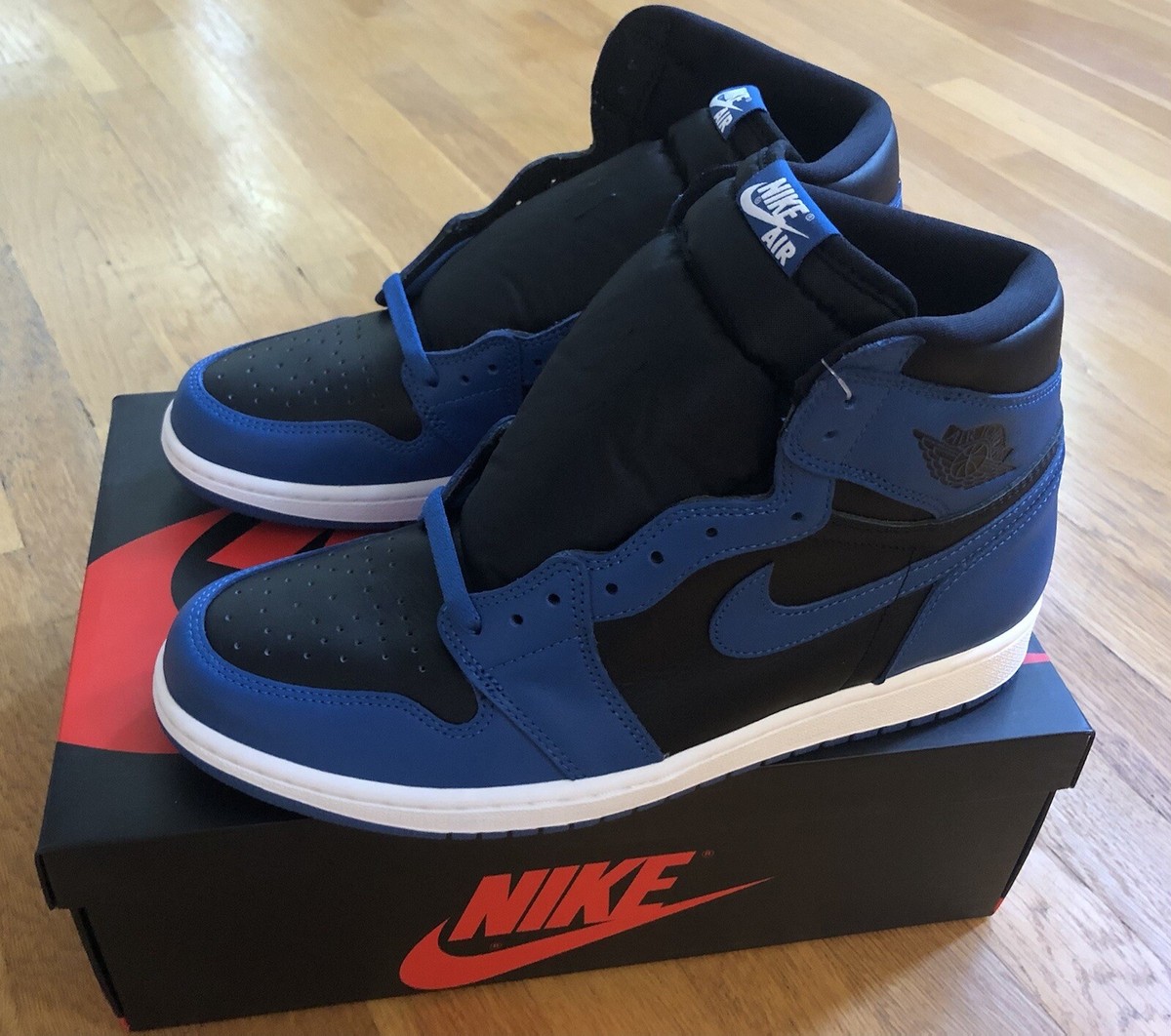 靴 Nike Air Jordan 1 High Dark Marina Blue Air Jordan 1 High (GS), Dark Marina Blue – Impossible Kicks